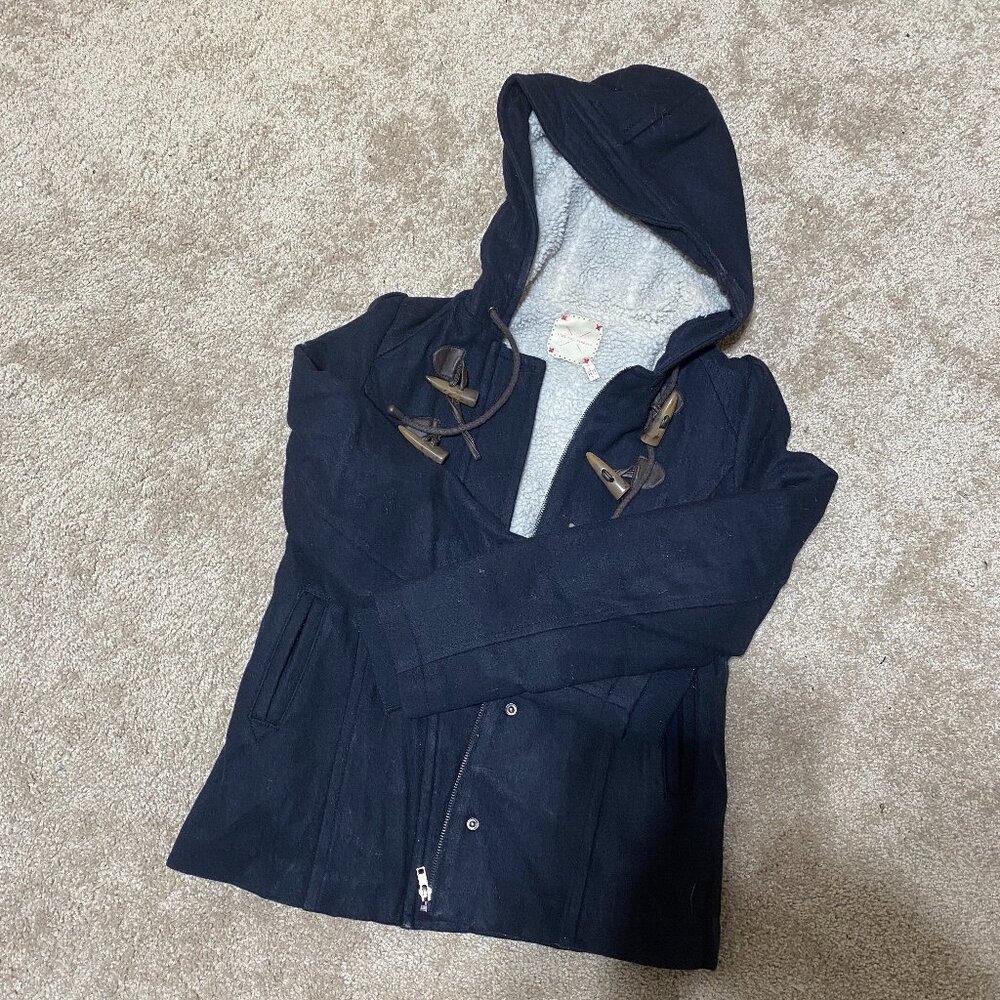 Pins & Needles Sherpa Lined Peacoat XS